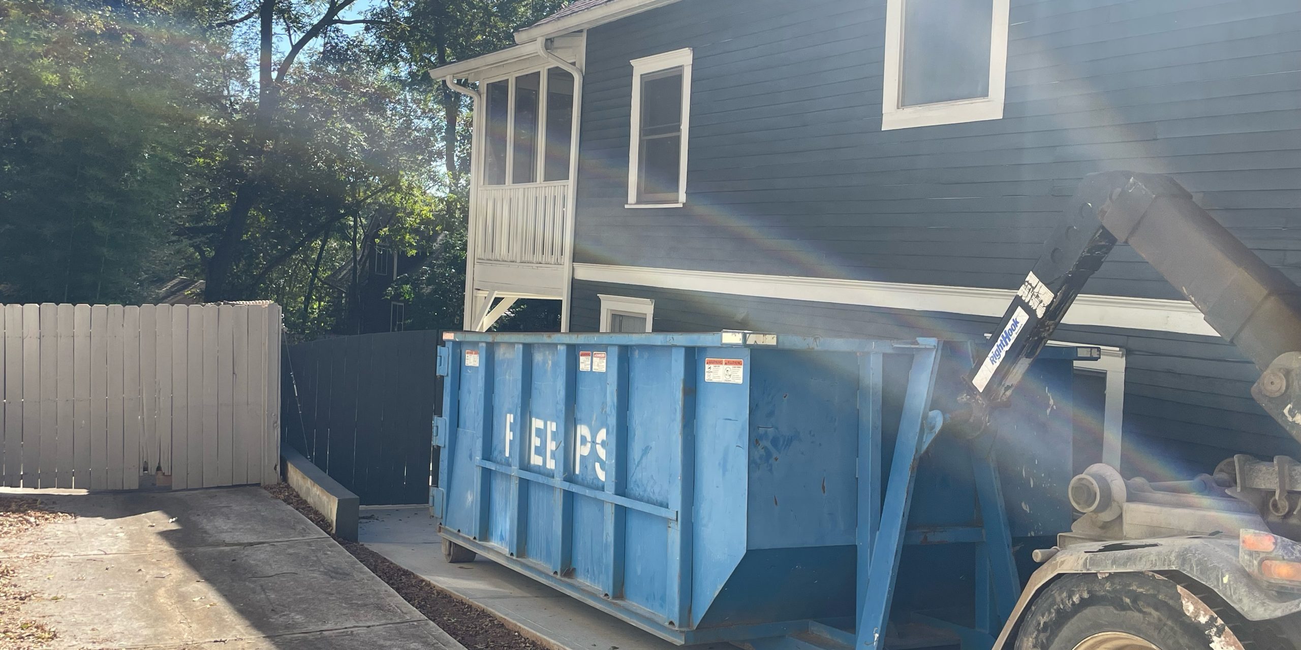 Kirkwood Roofing Job Dumpster Kirkwood Roofing Job Dumpster