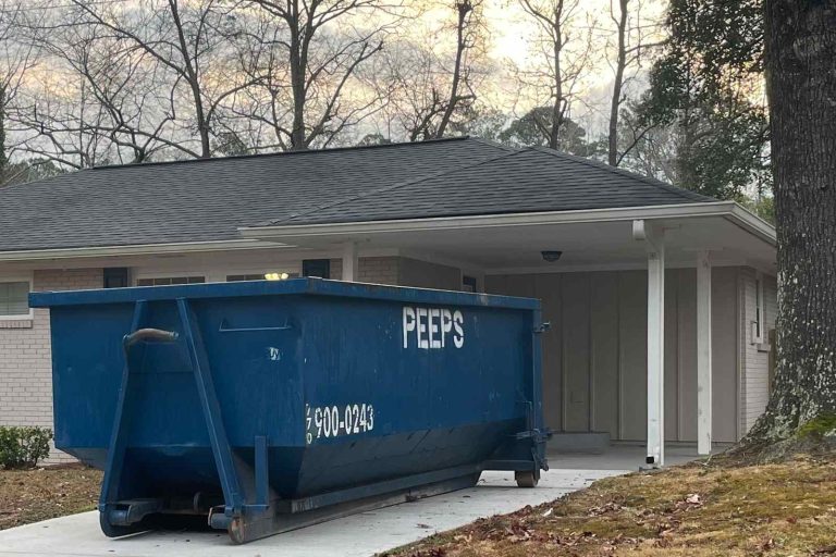 east-point-ga-dumpster-rental-driveway-delivery-peeps-containers 1 Dumpster Rental in East Point, GA: What Homeowners & Contractors Need to Know