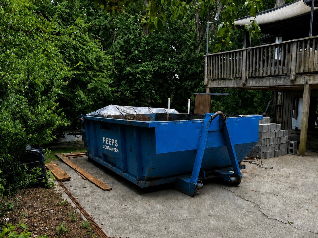 Residential dumpster rental for a Sandy Springs moving cleanout
